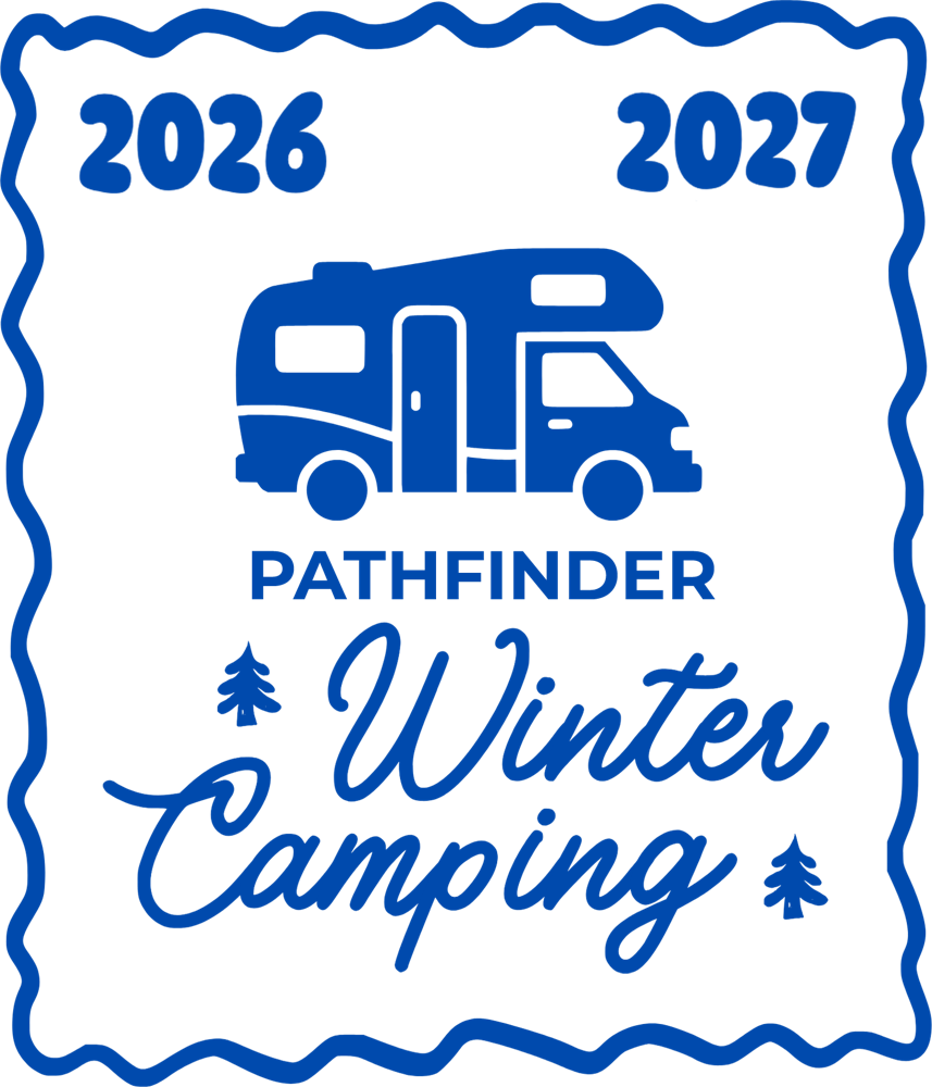 Pathfinder Winter Camping 2026–2027 stamp logo